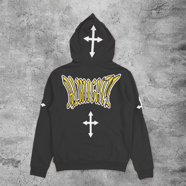 Casual screaming cross street home sports hoodie