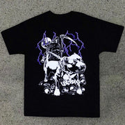 Fashion Print Personality Street Style Short Sleeve T-Shirt