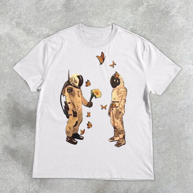 Confession Astronaut Butterfly Retro T-Shirt