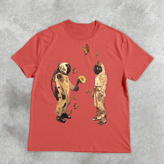 Confession Astronaut Butterfly Retro T-Shirt