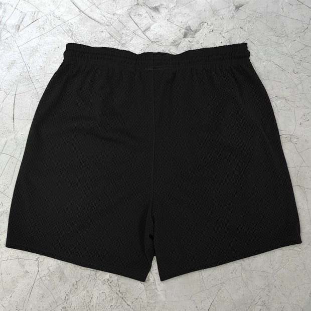 Floral Contrast Fashion Vintage Mesh Shorts