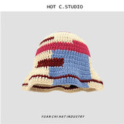 Dopamine hand-knitted couple knitted hat