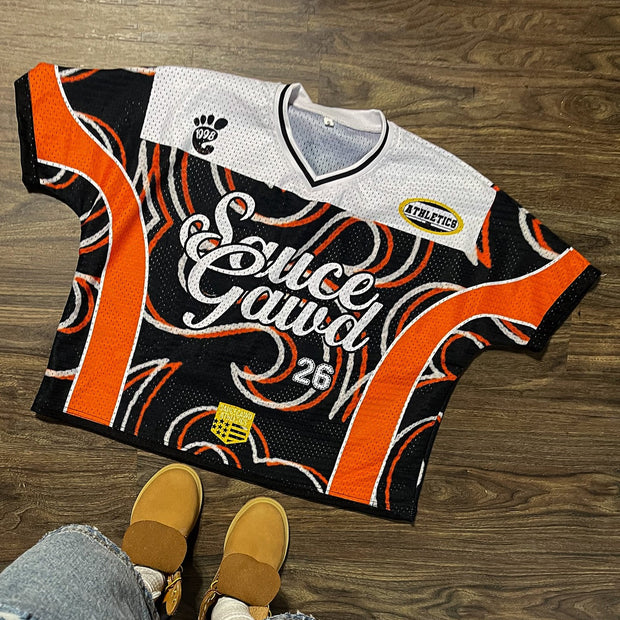 Casual Street Retro Fashion Mesh Jersey