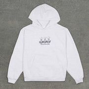 statement letter print hoodie