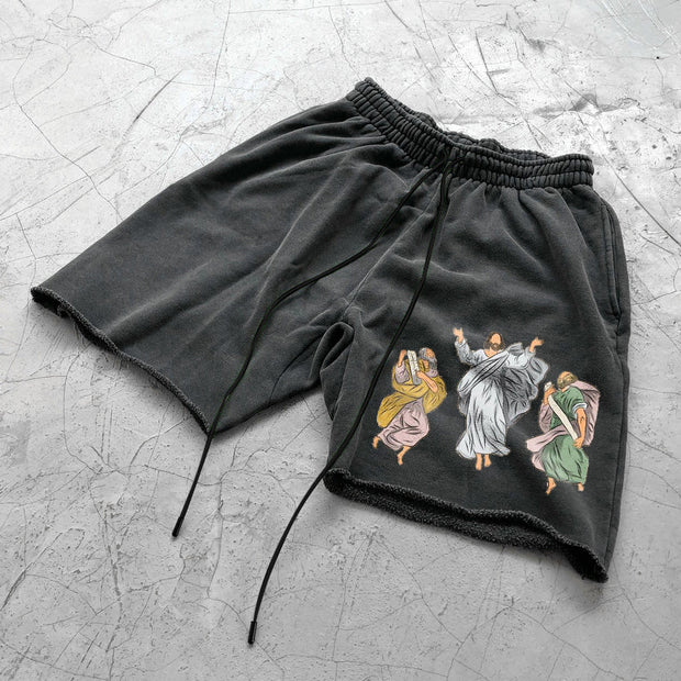 Jesus Faith Vintage Scattered Street Shorts
