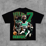 Boston No.7 Player Print Short Sleeve T-Shirt