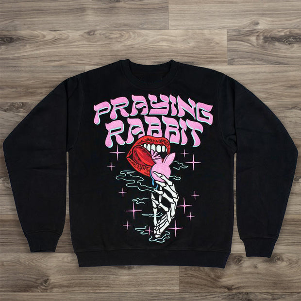 Rabbit temptation casual street sports sweater