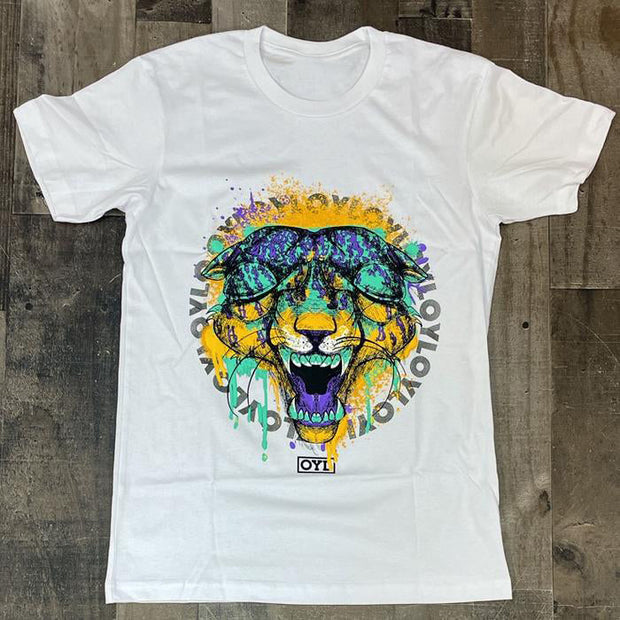 Fashion loose round neck print short sleeve T-shirt