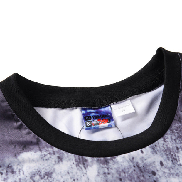 Fashion digital printing loose fashion trendy youth T-shirt