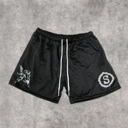 Fashion Personality Casual Angel Print Shorts