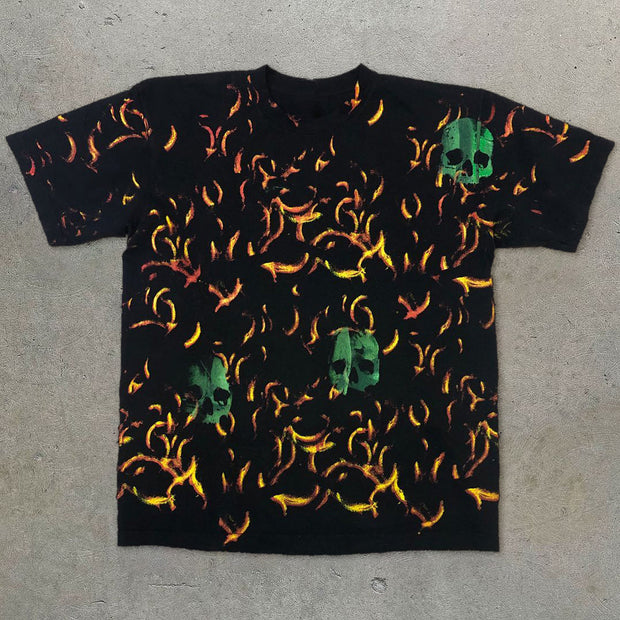 Personalized full-print printed casual short-sleeved T-shirt