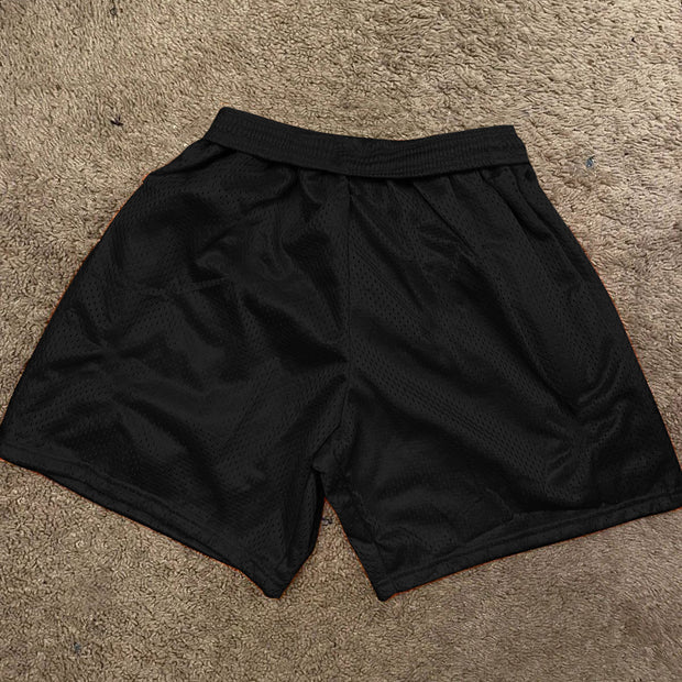 Retro fashion street mesh shorts