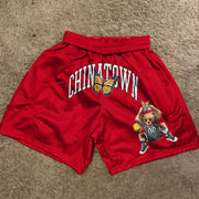 Retro fashion street mesh shorts