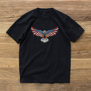 Fashion flying carving print short-sleeved T-shirt