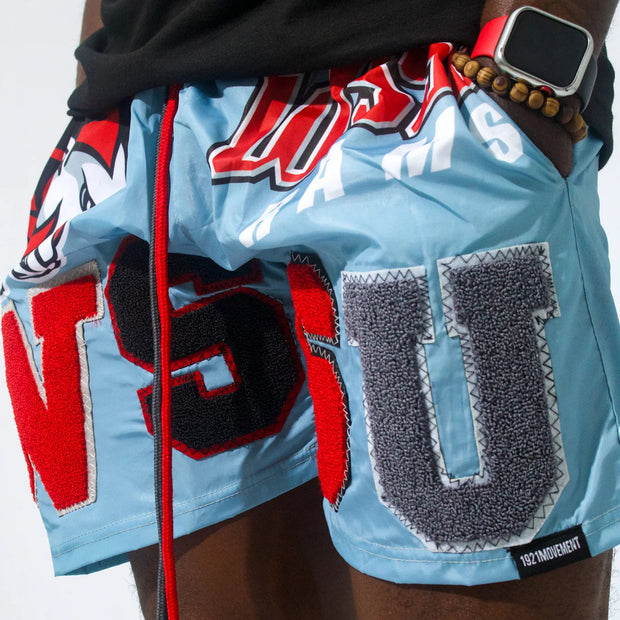 Goat Print Casual Street Mesh Patch Shorts
