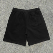 Personalized smiley print casual shorts