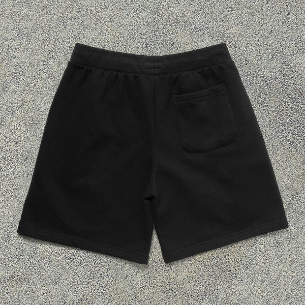 Personalized smiley print casual shorts