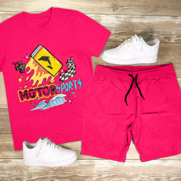 Personality fashion casual style short sleeve suit
