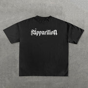 Apparition Letters Print Short Sleeve T-Shirt