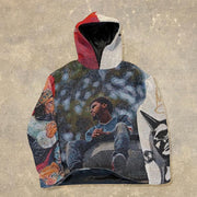Friday Night Lights Print Long Sleeve Hoodies