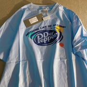 Daiwing cream yellow oversize cute and fun graffiti T-shirt