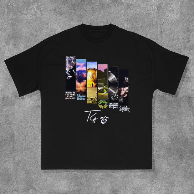 Personalized Music Album Print Short Sleeve T-Shirt