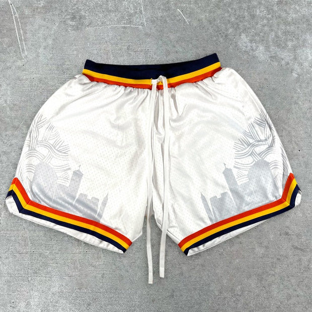 Fashion City Silhouette Print Track Shorts