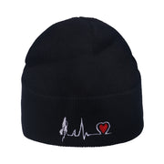 Outdoor hip-hop sun embroidered knitted wool hat