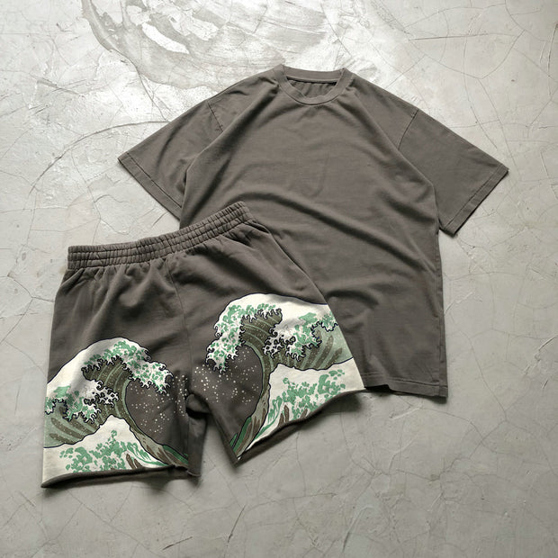 Street Art Pattern Short Sleeve Suit