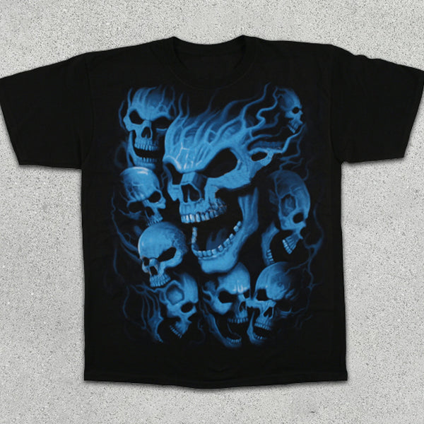 Skull Graphic Print Short Sleeve T-Shirt