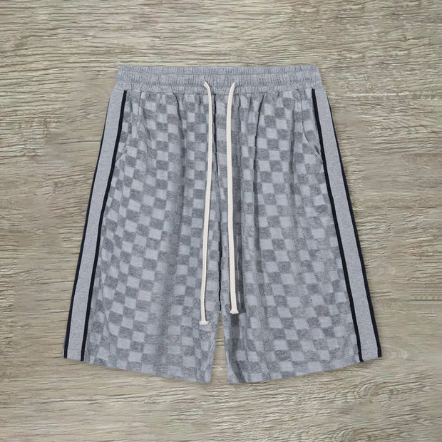 Personalized casual plaid shorts