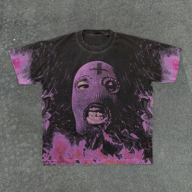 Thug Print Casual Street Cotton T-Shirt