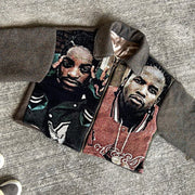 Hip Hop Rap Zip-Up Tapestry Jacket