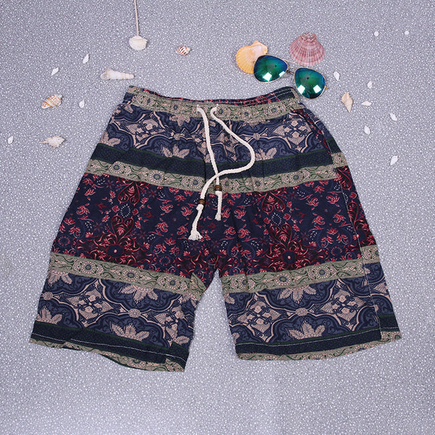 Cotton Linen Beach Shorts Linen Beach Shorts