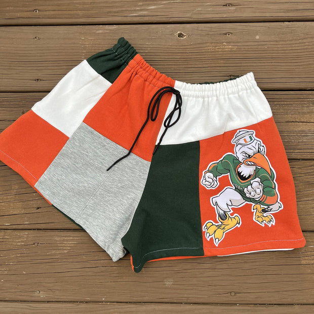 Casual Paneled Varsity Shorts
