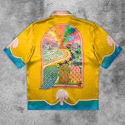 Noble and luxurious retro custom printed shirt