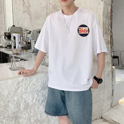 Street style fashion loose Hong Kong style casual short-sleeved T-shirt