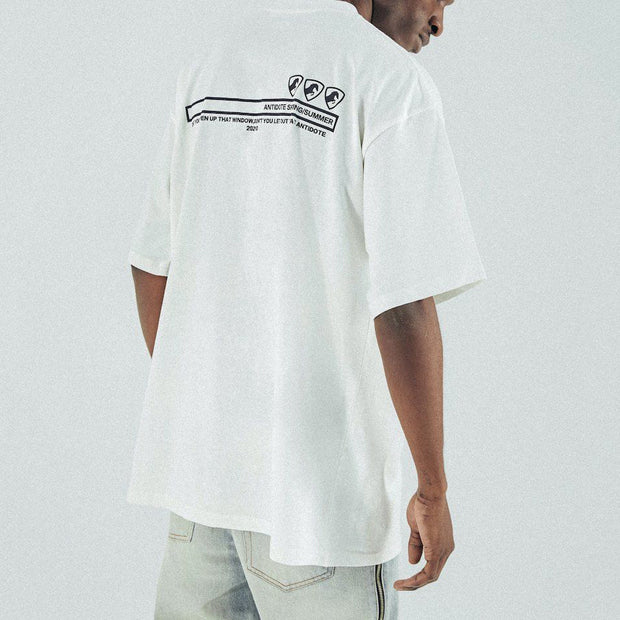 Street style horse animal cartoon print T required