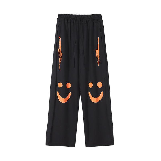 Sports casual pants smiley trousers