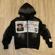 Hip Hop Rap ID Zip-Up Hoodie