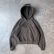Personalized Street Style Stars and Sun Print Zip-Up Hoodie