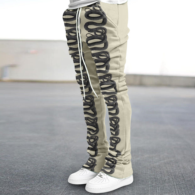 Vintage Snake Print Trendy Street Trousers