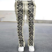 Vintage Snake Print Trendy Street Trousers