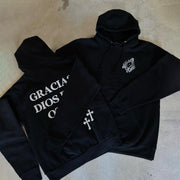 Gracias Dios Por Otro Dia Print Long Sleeve Hoodies