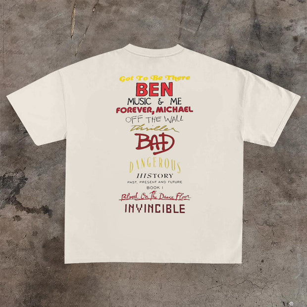 Retro Personalized Print T-Shirt