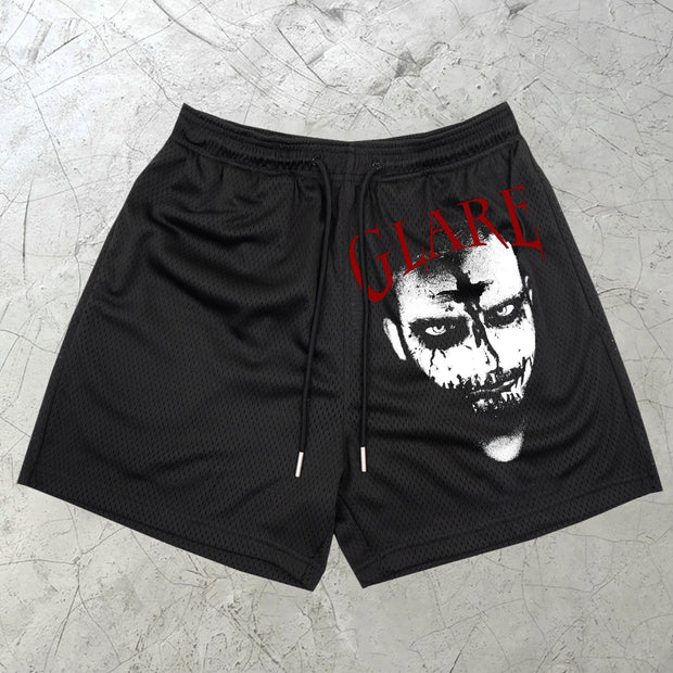 Spoof Retro Street Fashion Mesh Shorts