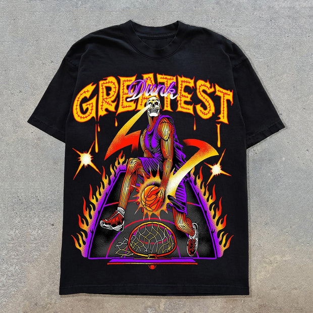 Greatest Dunk Print Short Sleeve T-Shirt