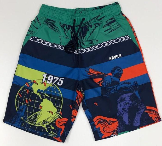 Men's personality printed sports shorts