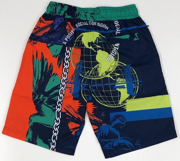 Men's personality printed sports shorts