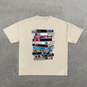 Fashion Chris Brown Album Print Short Sleeve T-Shirt